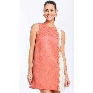 NEW Mestiza Etta Scallop Mini Dress size 12